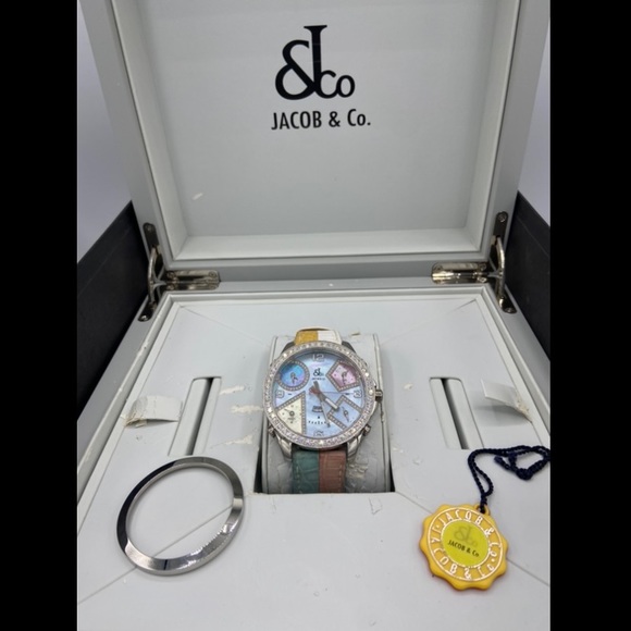 Jacob & Co. 5 cts. Diamond Bezel MOP Diamond Dial 47mm Stainless Steel - Picture 2 of 11